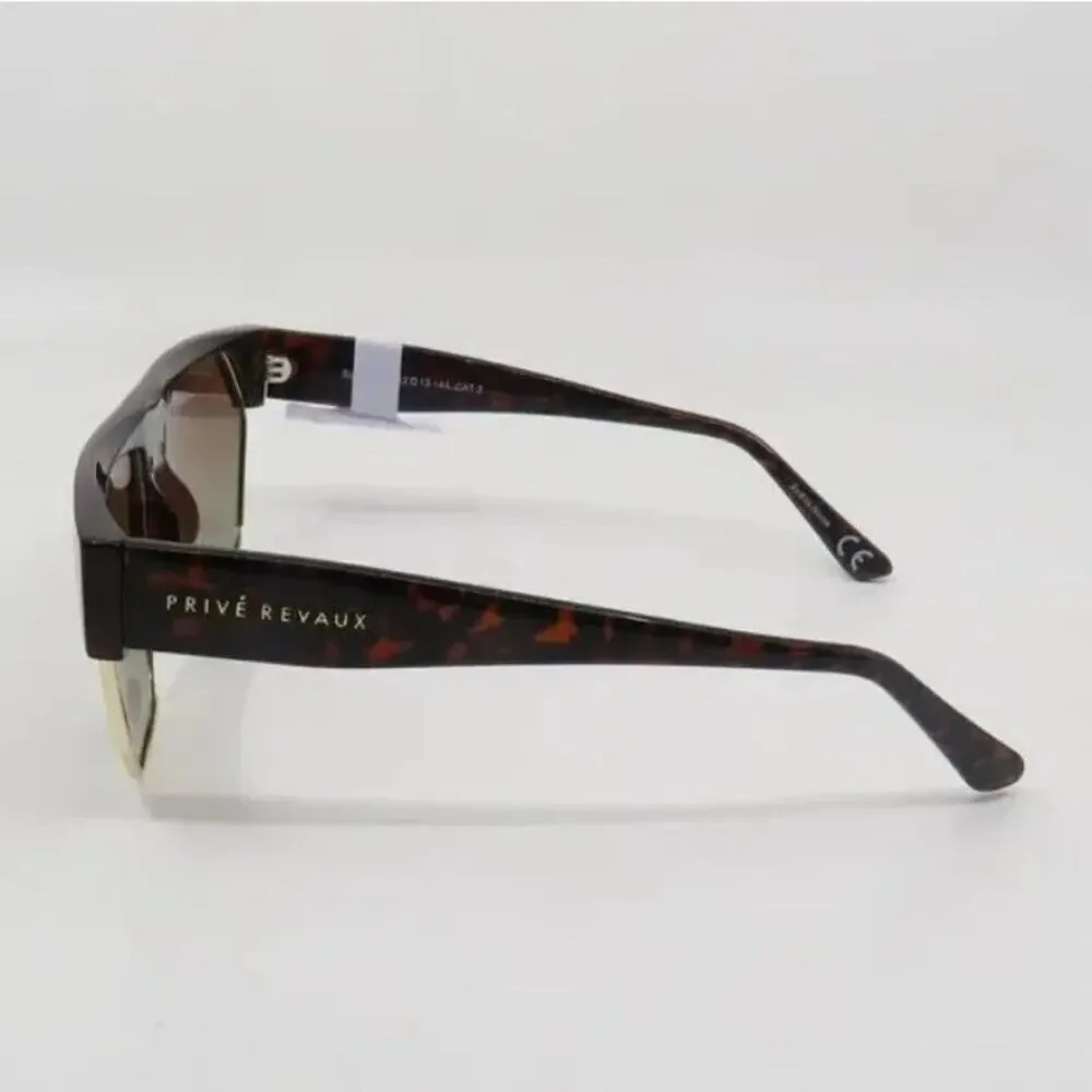 Prive Revaux Sunglasses Polarized Spicy New Tortoise-Gold/Brown Geometric